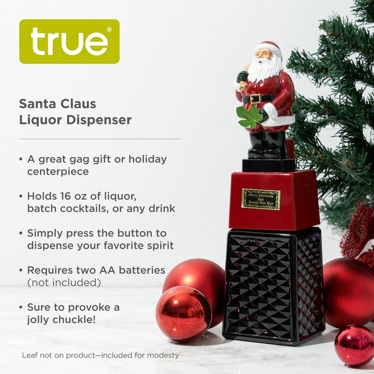 Christmas Real Home Santa Claus Holiday Beverage Jar Drink Dispenser 1.7  Gallon