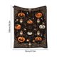 thumbnail image 3 of Manta de Franela con Estampado de Calabaza y Hoja de Arce, Estilo Chal para Halloween, Ideal para Todas Las Estaciones., 3 of 6