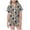 Grey, variant on REDARER Kids Two Piece Button Front Sleepwear Set Lapel Short Sleeve Top Matching Shorts All Over Ghost Print Soft Pocket PJs for Halloween Loungewear Night Dress Up,10-11 Years