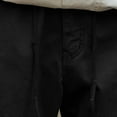 thumbnail image 5 of Dagegui Mens Straight Leg Tactical Pants Cotton Elastic Waist Cargo Pant with Zip Pockets Big and Tall Running Jogger Athletic Trousers Outdoor Work Pants Black,XXXXXL, 5 of 7