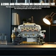 thumbnail image 2 of BseSparklion V8 Engine Building Kit for Adults, Build Your Own MOC Mini V8 Engine Model Toy for Display, Compatible with Lego Car Set, STEM Building Proje, 2 of 8