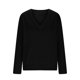 thumbnail image 5 of Cadancy Suéter Tops para Mujer Cuello en V Manga Larga Jersey Elegante Casual Suéteres de Punto Más Tamaño Suelto Color Sólido Acogedor Moda Otoño Invierno Ropa,Black,L, 5 of 7