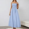 thumbnail image 2 of Wdgfv Women's Summer Smocked Maxi Dress Spaghetti Strap Flowy Swing A-Line Casual Beach Long Dress, 2 of 5