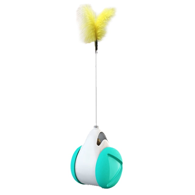Divertido juguete interactivo para gatos, vaso, juguete para gatos, juguete con fugas con divertido palo para gatos