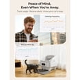 thumbnail image 5 of Self Cleaning Cat Litter Box, Cypcat Smart Automatic Litter Box Anti-Pinch, 10 Safety Sensors, 72L Large Cat Litter Boxs for Multiple Cats, 5G & 2.4G WiFi, 6" LED Display, Odor Control Robot, White, 5 of 6