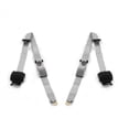 thumbnail image 1 of Gray & Grey Retractable Bucket Seat Belt Kit for 1900-1927 Early Cars Airplane 3 Point - 2 Belts, 1 of 1