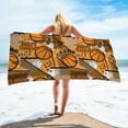 thumbnail image 4 of Kezqiaxn Basketball Microfiber Beach Towel For Kids, Sports Themed Beach Towels Quick Dry Sports Beach Towels For Boys Girls Sports Balls Absorbent Beach Blanket For Pool Picnic Camping Travel Swim, 4 of 9