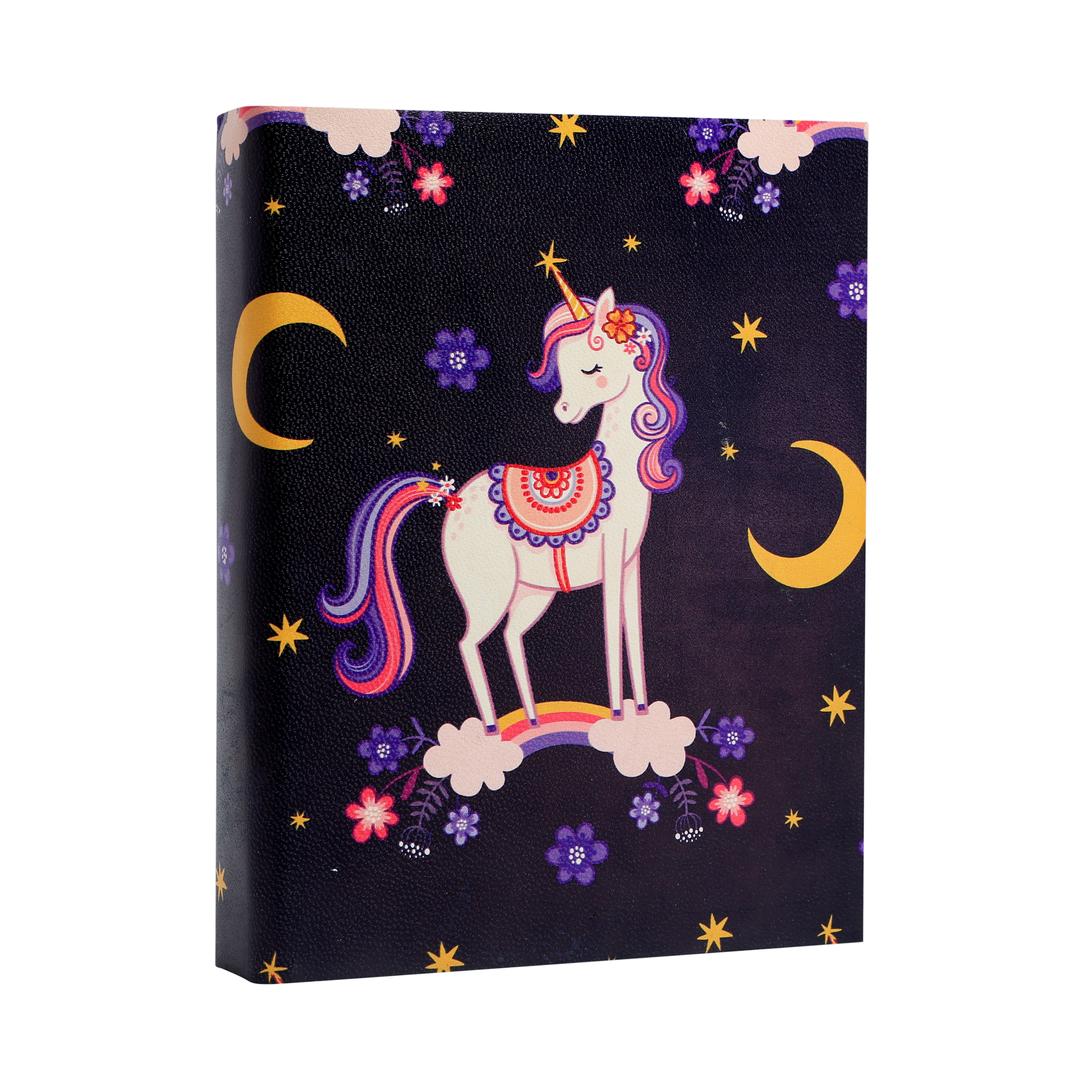 Leather Journal Writing Notebook Unicorn Theme