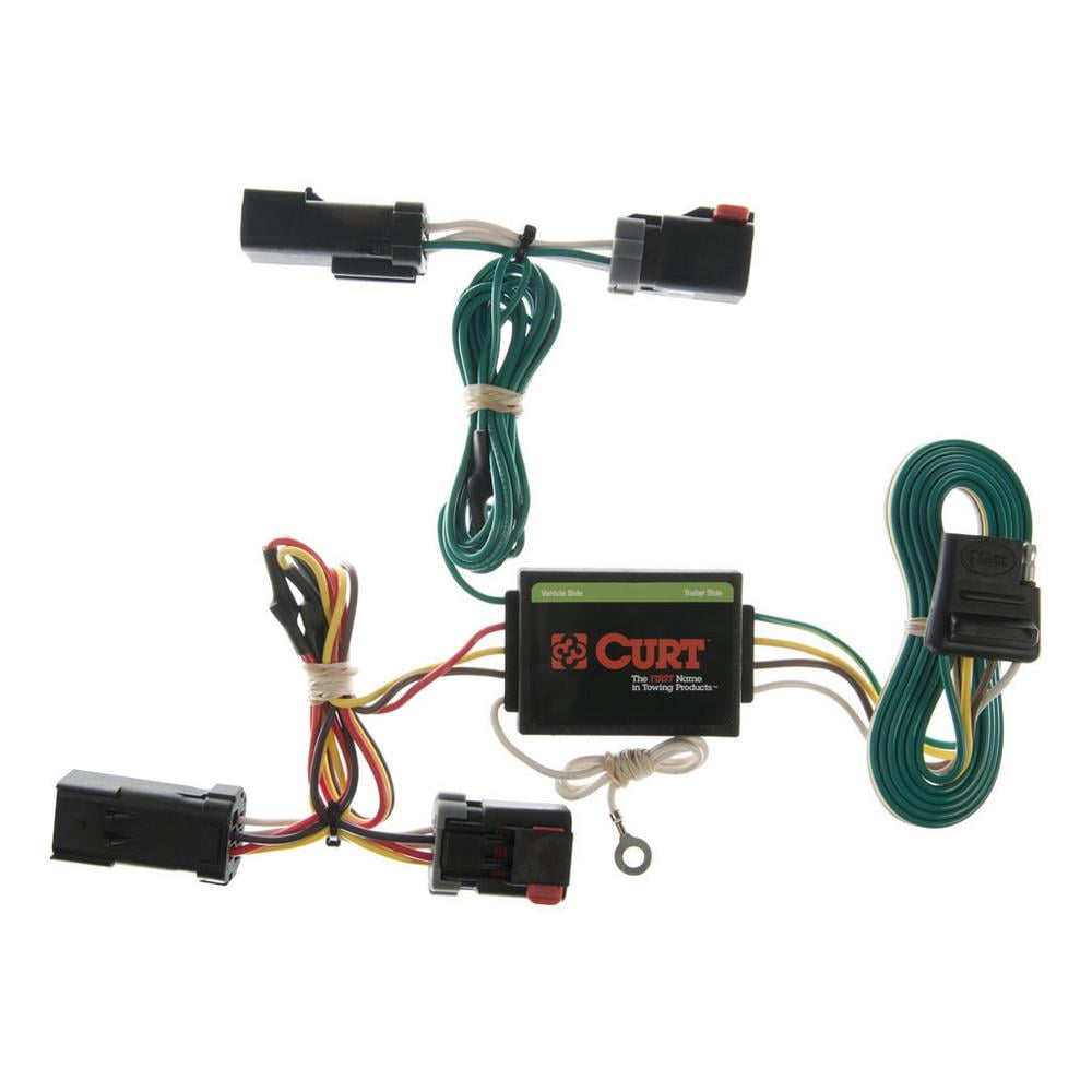 CURT 55382 Vehicle-Side Custom 4-Pin Trailer Wiring Harness, Select