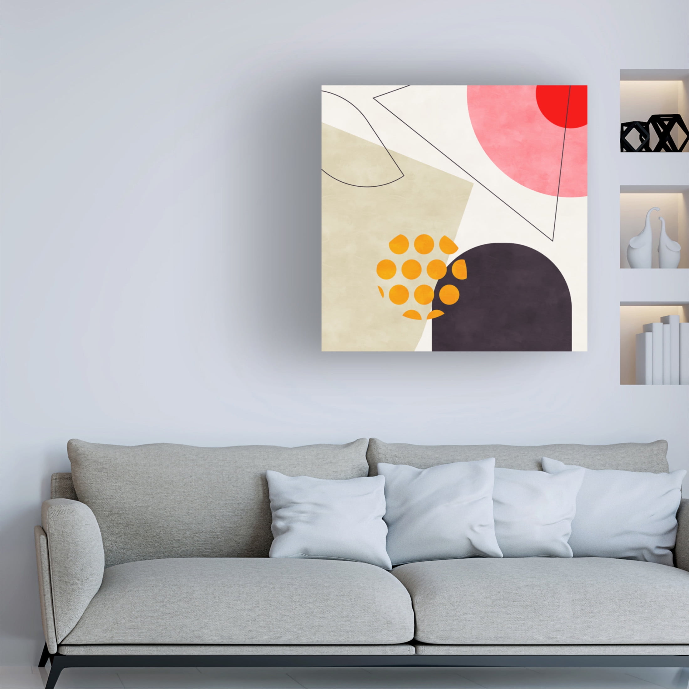Trademark Fine Art Ana Rut Bre Mid Bauhaus Geometry 8 Canvas Wall Art