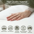 thumbnail image 3 of Home Boulevard Premium 3 Piece Bed Sheets Set - 100% Microfiber - Hypoallergenic, Ultra-Soft Sheets - Machine Washable - Shrinkage and Fade Resistant - Luxury Home Hotel Sheets (White, Twin), 3 of 6