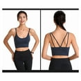 thumbnail image 6 of Everyday Bras for Women One Shoulder Sports Bra Top Sports Bra with Support Underwire Padded Bras for Women Womens Sports Bra Low Sports Bra Womens Bras Comfortable Support Womens Bras Push Blue L, 6 of 8