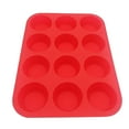 thumbnail image 5 of LYCAQL 12 Cups Circular Silicone Muffin Pan - Nonstick BPA Free Cupcake Pan 1 Pack Regular Size Silicone Mold Baking Tool DIY Silicone Baking Tray, 5 of 8
