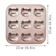 thumbnail image 2 of SnowVibe Non-Stick Coating 9-Piece Cake Baking Pan - Household DIY Baking Set for Kitchen and Baking Use, 2 of 2
