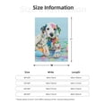 thumbnail image 5 of Sikiie A Funny Little Dalmatian Puppy Cozy Flannel Fleece Throw Blanket: Lightweight & Thick for All Seasons - Perfect for Women, Men, & Kids"60"x50", 5 of 6