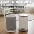 thumbnail image 3 of ® Pack of 8 Refills Compatible with Dekor PLUS Diaper Pails (NOT COMPATIBLE WITH DEKOR CLASSIC). A Refill is 394 in Long, 30% Thicker. Odor Control. Each Refill Holds up to 600 Diapers, 3 of 4