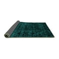 thumbnail image 2 of Ahgly Company Indoor Rectangle Abstract Turquoise Blue Modern Area Rugs, 6' x 9', 2 of 4