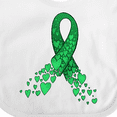 thumbnail image 4 of Inktastic Cerebral Palsy Awareness- Green Ribbon Made of Hearts Boys or Girls Baby Bib, 4 of 4