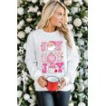 thumbnail image 5 of Casual and Festive Drop Shoulder Sweatshirt for Holiday Season - Beige | [ZhiHiMeRi] | (US 8-10)M, 5 of 11