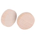 thumbnail image 1 of Tranches de bois de hêtre brut, bricolage, disques de bois ronds, accessoires de copeaux, 100 pièces x 3 sacs de 2 cm, 1 of 3