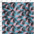 thumbnail image 3 of Soimoi Blue Rayon Fabric Bunny Rabbit Animal Print Fabric by the Yard 42 Inch Wide, 3 of 6