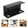thumbnail image 1 of OULII Under Desk Laptop Shelf 1 Set Black Plastic Adjustable Angle Ergonomic Comfort for Office Work, 1 of 5