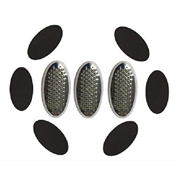Las cuchillas de repuesto PedEgg con almohadillas de esmeril eliminan suavemente los callosis Piel muerta Piel áspera y seca - 3 paquetes TVTimeDirect 3109-12