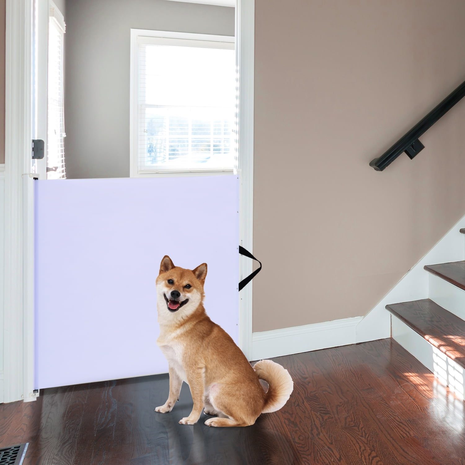 Retractable Pet Safety Gate 45 3 Dog Hide Away Door Metal Play Doorways Walmart Canada