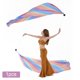 thumbnail image 1 of Velo de seda de imitación suave, bolas de lanzamiento Poi, Streamer, escenario, danza del vientre, accesorio de actuación, accesorios de disfraz D, 1 of 7