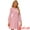 Pink, variant on DARING DIVA Contrast Button Decor Long Sleeve Dress M Pink
