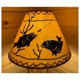 thumbnail image 2 of Rustic Oiled Laced Fish Lamp Shade - 16", 2 of 6