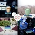 thumbnail image 2 of FMSHPON Gradient Blue Set of 8 Coaster for Drinks, Absorbent Ceramic Stone Coasters Cup Mat with Cork Base for Home Kitchen Room Coffee Table Bar Decor, 2 of 4