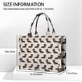 thumbnail image 3 of Large Capacity Tote Bag,Cute Dachshund Handbag Fashion Luxury Tote Bag,15.7"x13"x 5.1" Inches,Laptop Compatible, 3 of 6