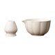 thumbnail image 1 of 2 piezas Batir el tazón de té Cerámica tazón con soporte para batir accesorios cerámicos cerámicos con boquilla para la familia para principiantes Blanco, 1 of 9