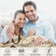 thumbnail image 4 of LHSHID 25th Anniversary Blanket Gifts Gift for 25th Wedding Anniversary 25 Years of Marriage Gift for Ruby Wedding Anniversary for Couple Yess Wife Husband Dad Mom Back Throw Blanket 60x80in, 4 of 6