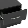 Lundy Low Profile Nightstand with USB, Black, by Hillsdale Living