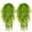 Yellow, variant on 2 Pack Artificial Fake Hanging Plant Faux Vine Wall Plants Fake Ivy Greenery Garland Room Decor Home Garden Wedding Party Indoor Outdoor Decorations (Purple)