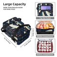 thumbnail image 3 of Whale Double Layered Insulated Lunch Bag with Large Capacity and Dual Compartments, Refrigerated Meal Bag for Hand Carry 7.1x11.4x16.1 Inches, 3 of 6