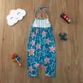 thumbnail image 4 of Qopobobo Fourth July Outfits Toddlers Toddler Girls Dresses Sleeveless Back Bowknot Dress Baby Girl Summer Clothes Kids Birthday Party Sundress 1-7 Years Blue,4-5 Years, 4 of 4