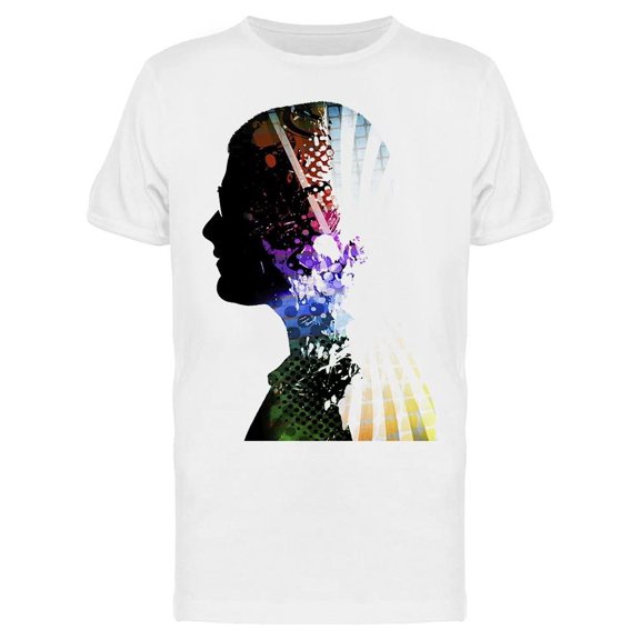 Man Silhouette, Wearing Glasses Tee Men's -Image by Shutterstock