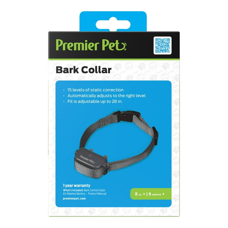 Premier Pet Rechargeable Bark Adjustable Collar - Black : Target