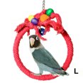 thumbnail image 1 of Bird Swing Rope Cotton Colorful Beads Bird Hanging Toy Parrot Chewing Toy, 1 of 6