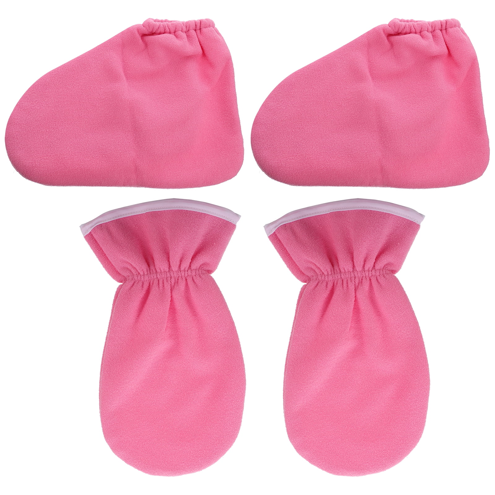 4Pcs Paraffin Wax Gloves and Bootie Hand Care Treatment Spa Foot Cover