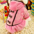thumbnail image 5 of Dog Clothes Bow Tie Dress Hoodie Winter Warm Cute Pink Black Color Small Dog Clothes For Dogs Puppy Dot Skirts XXS-L Clothes, 5 of 9