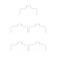 thumbnail image 1 of Youkk Slicing Tools Adjustable Stainless Steel Bread Leveler Baking Strings Chopper Divide Layering Utensils Cake Pastry Silver 5Set, 1 of 6