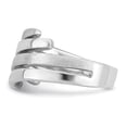 thumbnail image 3 of Sterling Silver Rhodium-plated Polished and Brushed Ring, 3 of 6