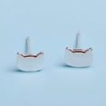 thumbnail image 2 of RSAMD Simple Women Cute Cat Pet Earrings Silver Kitty Ear Studs Earring Jewelry, 2 of 3