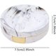 thumbnail image 2 of Caja para lentes de contacto, estuche para lentes de contacto, hecho de plástico, simple, elegante, portátil, reutilizable, accesorios ricos, para viajes, hogar (1 pieza, dorado) JM MX-0135131FYD, 2 of 4