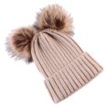 thumbnail image 1 of Lovely Baby Hat Niñas Doble Pom Diseño Lindo Moda Hermosa Artesanía perfke El sombrero del invierno recién nacido, 1 of 9