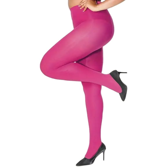 Large Size Multicolor Opaque Tights for Women Stylish Solid Colored Pantyhose